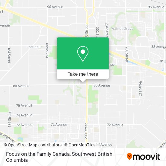 Focus on the Family Canada map