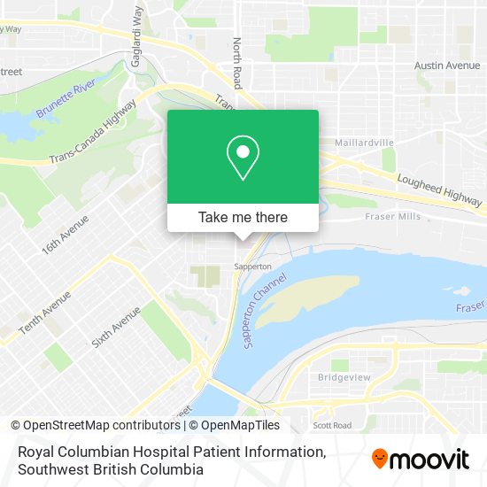 Royal Columbian Hospital Patient Information plan