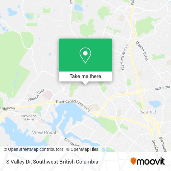 S Valley Dr map