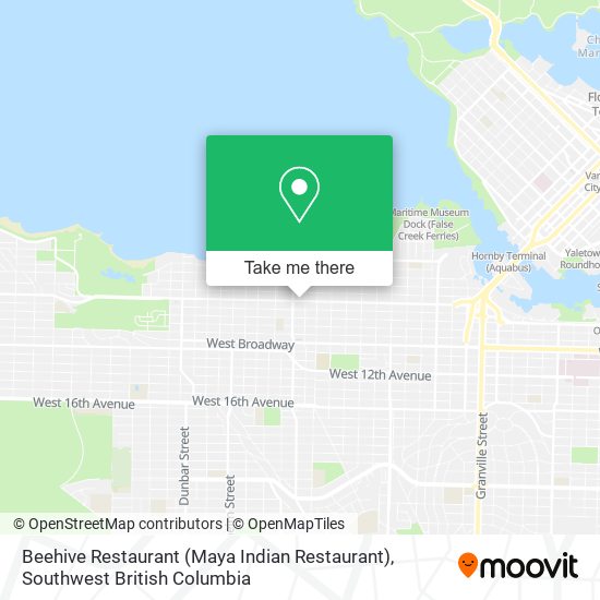 Beehive Restaurant (Maya Indian Restaurant) map