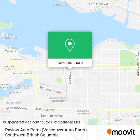 Paylow Auto Parts (Vancouver Auto Parts) map