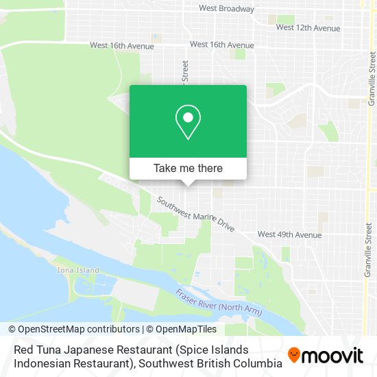 Red Tuna Japanese Restaurant (Spice Islands Indonesian Restaurant) map