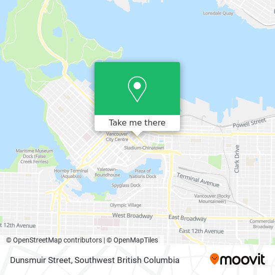 Dunsmuir Street plan