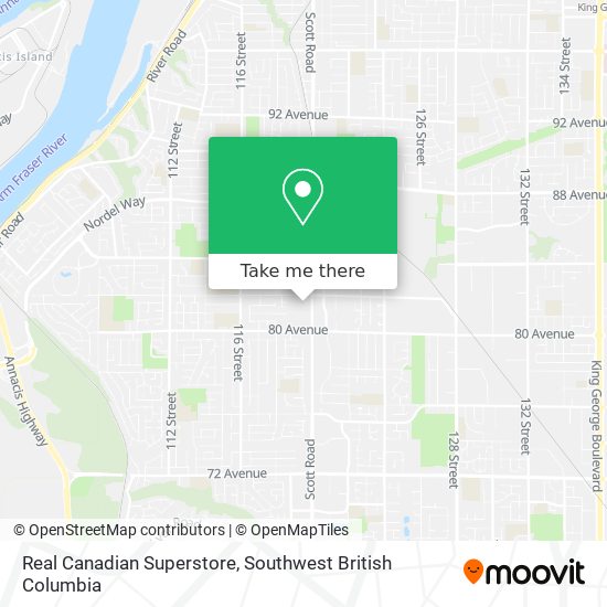 Real Canadian Superstore map