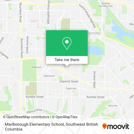 Marlborough Elementary School map
