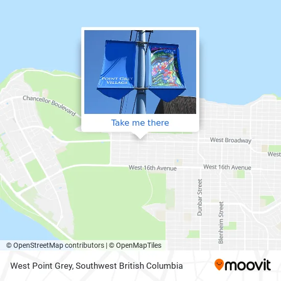 West Point Grey map