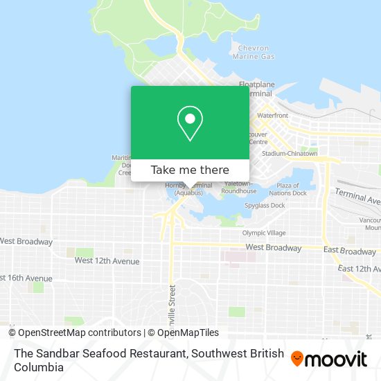 The Sandbar Seafood Restaurant map