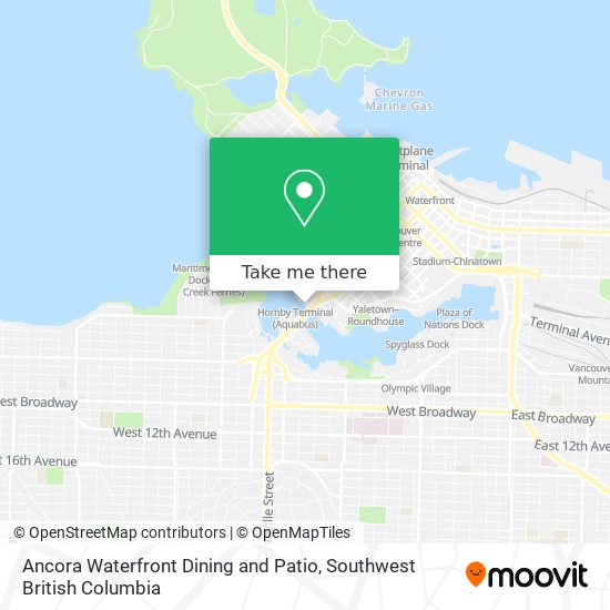 Ancora Waterfront Dining and Patio plan