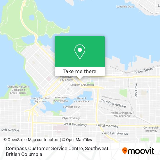 Compass Customer Service Centre map