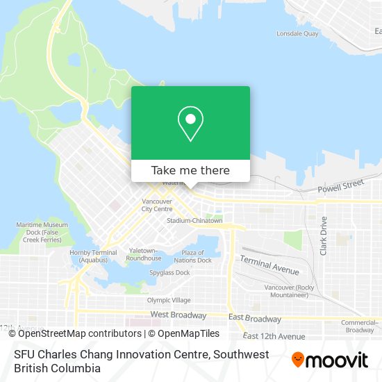 SFU Charles Chang Innovation Centre map