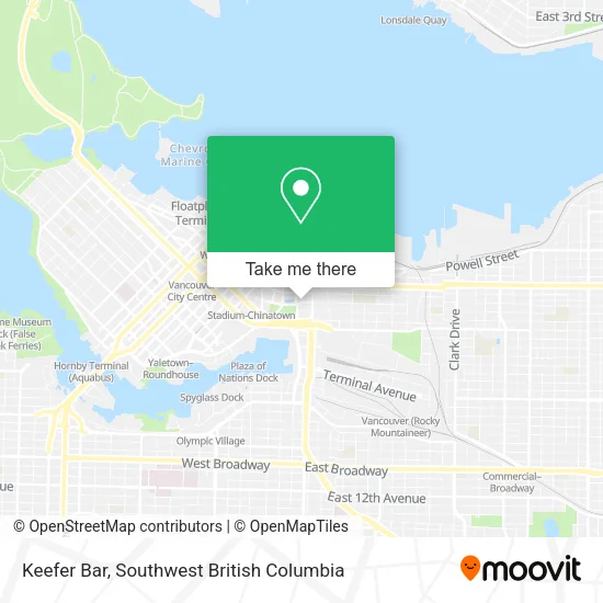 Keefer Bar map