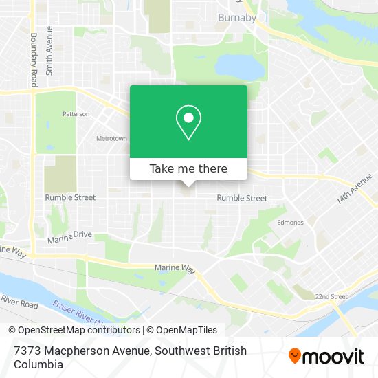 7373 Macpherson Avenue map