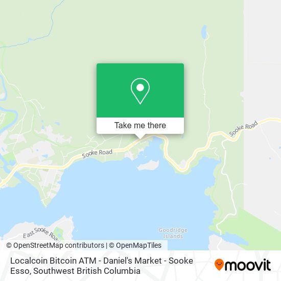 Localcoin Bitcoin ATM - Daniel's Market - Sooke Esso map