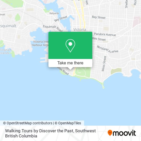 Walking Tours by Discover the Past map