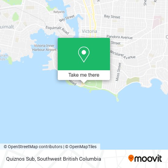 Quiznos Sub map