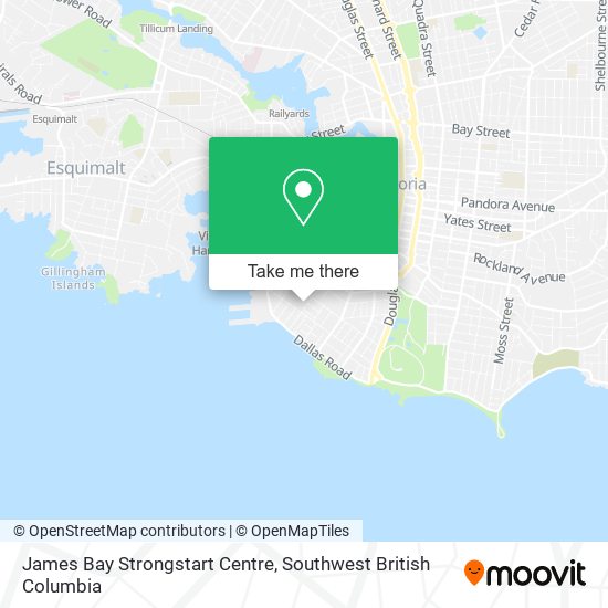 James Bay Strongstart Centre map