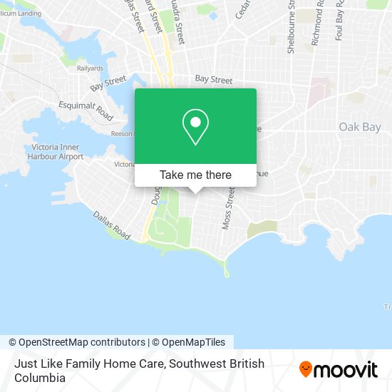 Just Like Family Home Care map