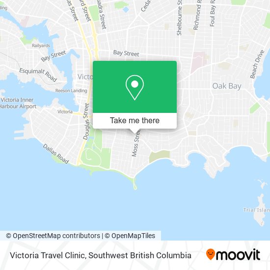 Victoria Travel Clinic map