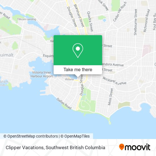 Clipper Vacations map