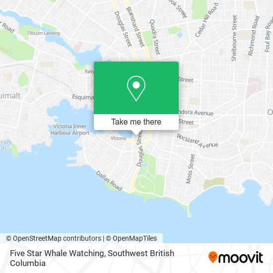 Five Star Whale Watching map