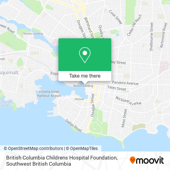 British Columbia Childrens Hospital Foundation map