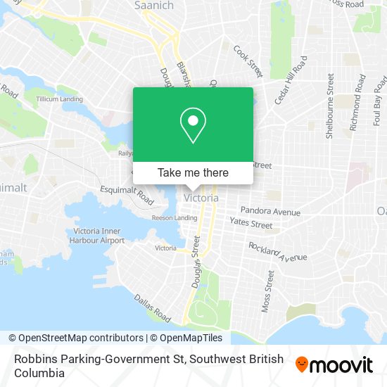 Robbins Parking-Government St map