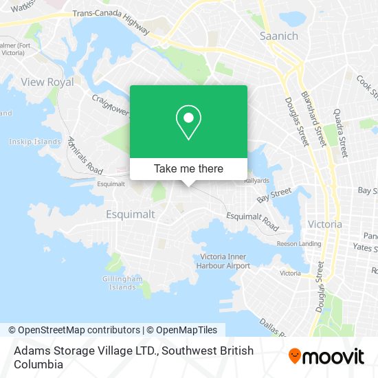 Adams Storage Village LTD. map