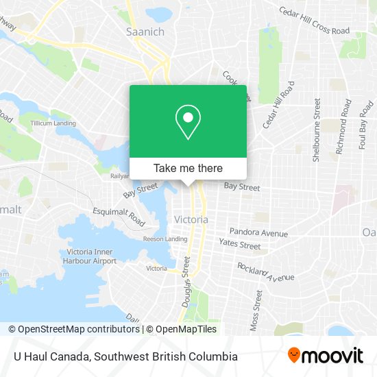 U Haul Canada map