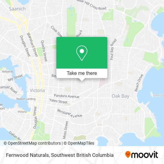 Fernwood Naturals map