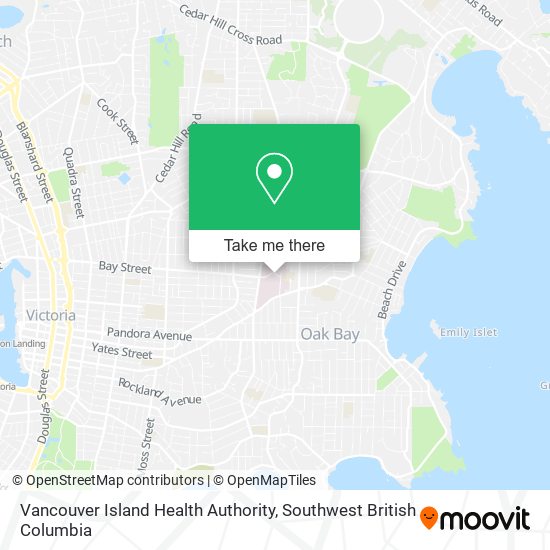 Vancouver Island Health Authority map