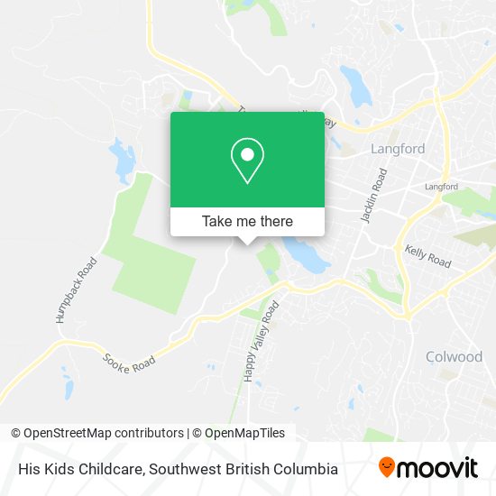 His Kids Childcare map