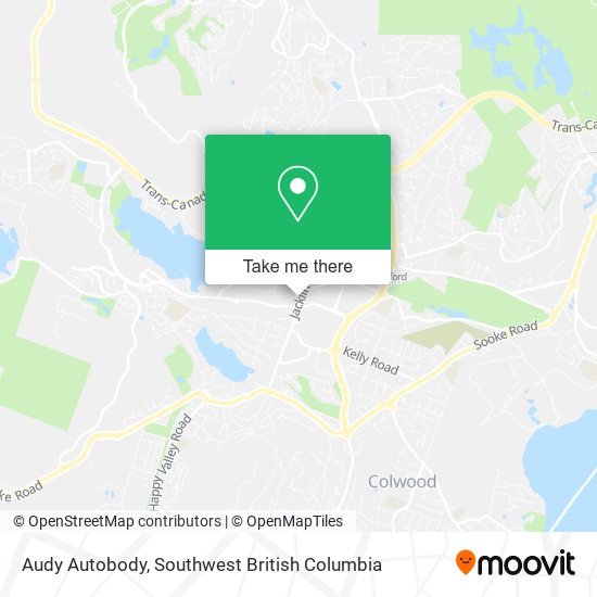 Audy Autobody map