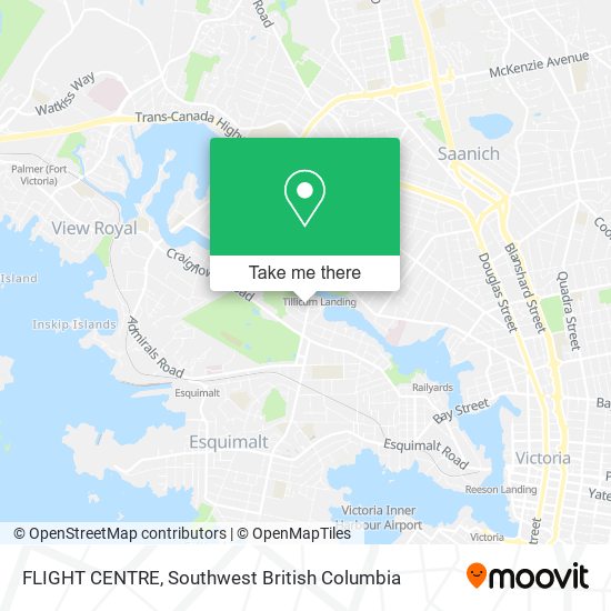 FLIGHT CENTRE map