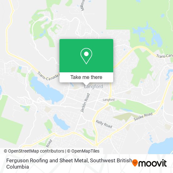 Ferguson Roofing and Sheet Metal map