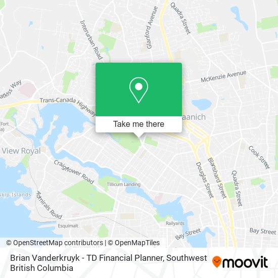 Brian Vanderkruyk - TD Financial Planner map