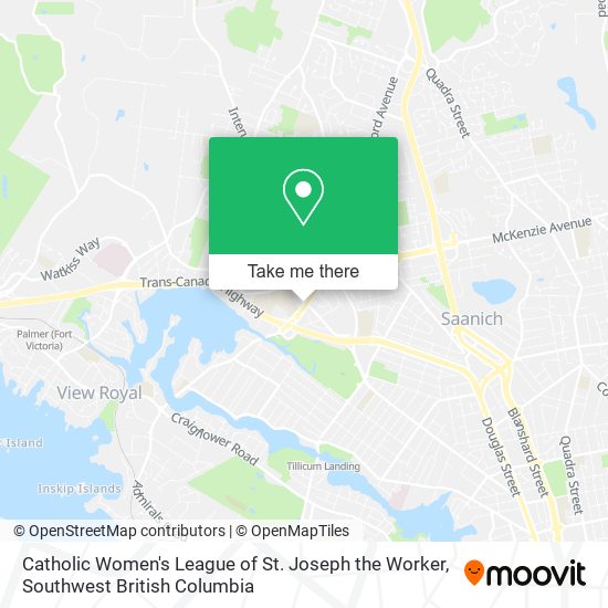 Catholic Women's League of St. Joseph the Worker map