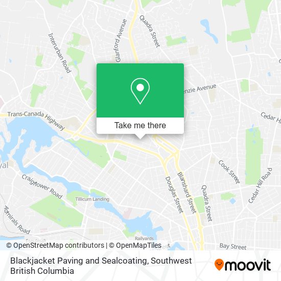 Blackjacket Paving and Sealcoating map