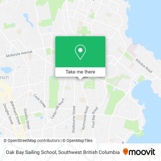 Oak Bay Sailing School map