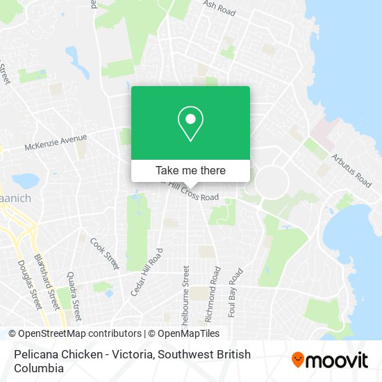 Pelicana Chicken - Victoria map