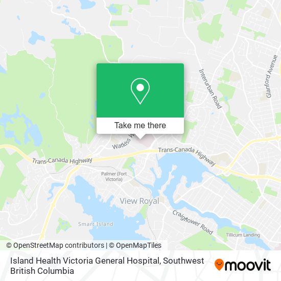 Island Health Victoria General Hospital map