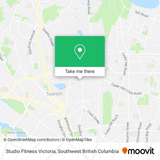 Studio Fitness Victoria map