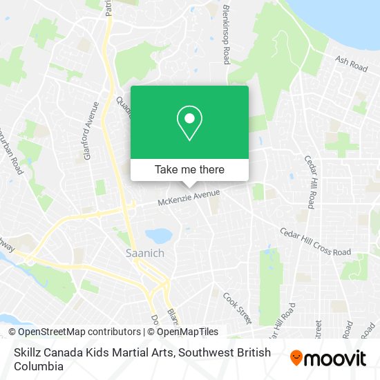 Skillz Canada Kids Martial Arts map