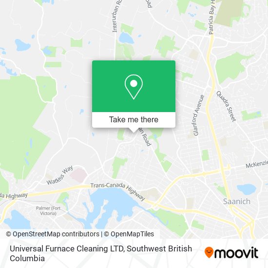 Universal Furnace Cleaning LTD map