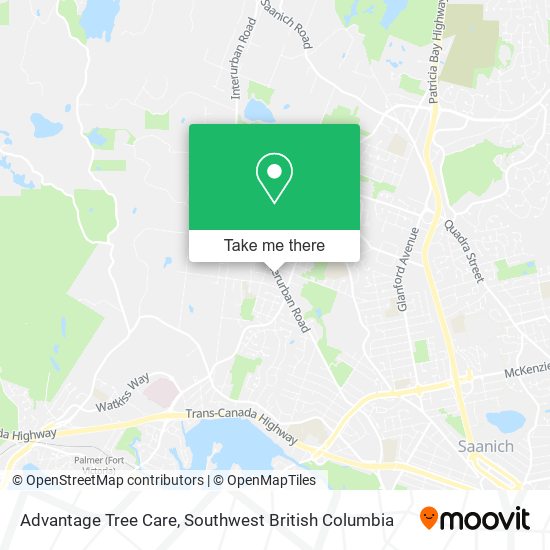 Advantage Tree Care map