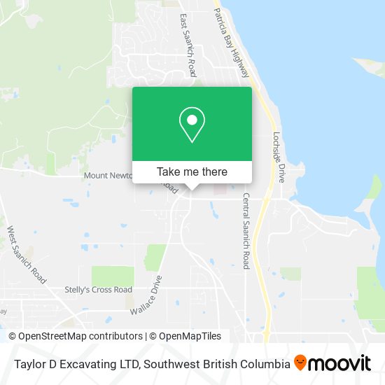 Taylor D Excavating LTD map