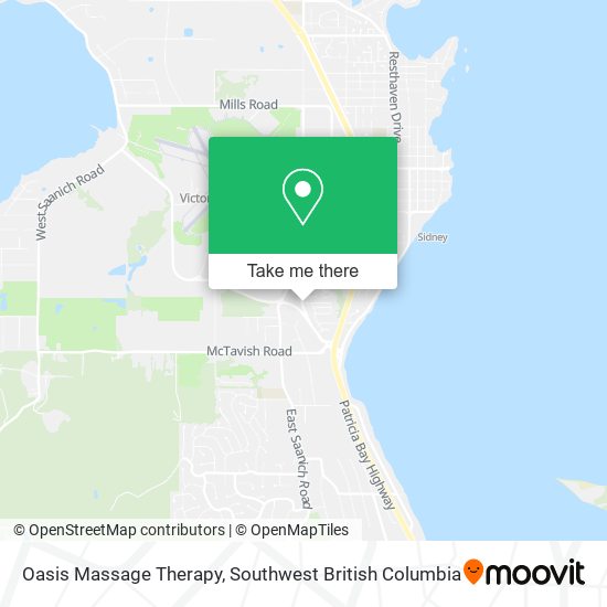 Oasis Massage Therapy map