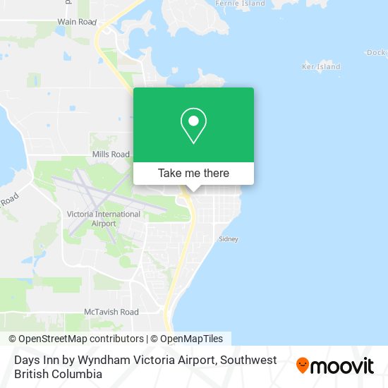 Days Inn by Wyndham Victoria Airport map