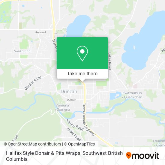Halifax Style Donair & Pita Wraps map