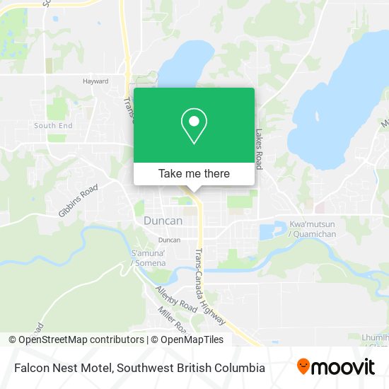 Falcon Nest Motel map