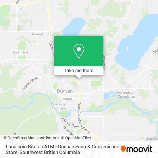 Localcoin Bitcoin ATM - Duncan Esso & Convenience Store plan